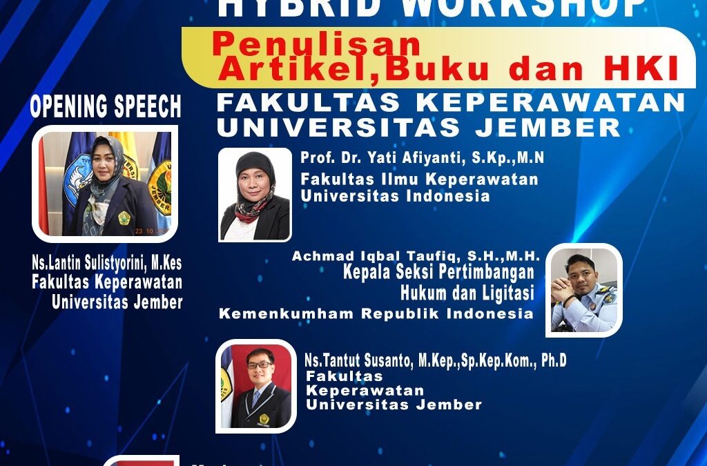WORKSHOP PENULISAN ARTIKEL, BUKU, DAN HKI