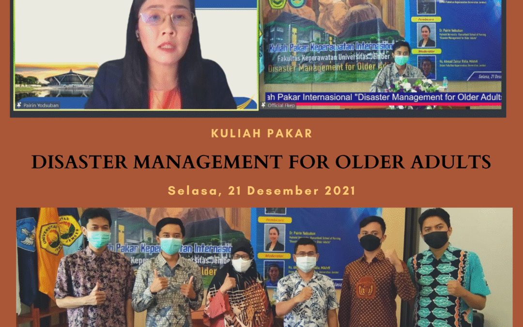 Kuliah Pakar Disaster Management for Older Adults