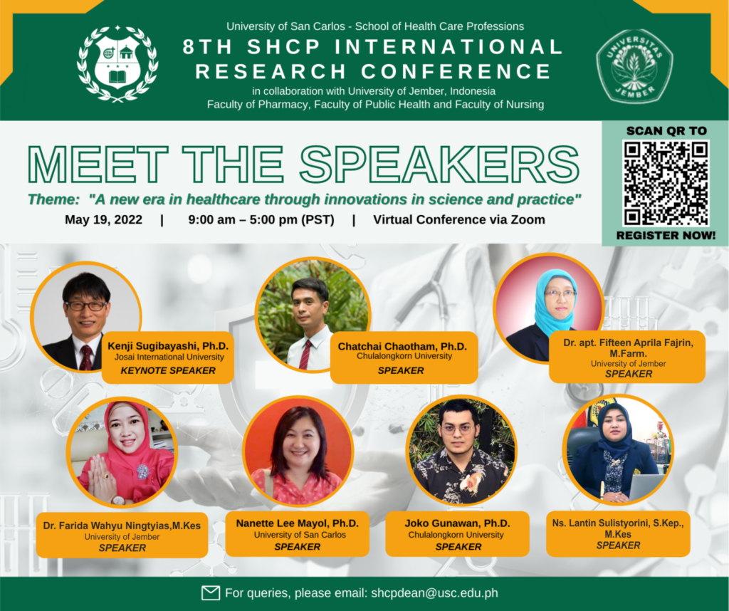 University Of  San Carlos - School Health Care for Profession menyelenggarakan International Conference Bekerja sama dengan Fakultas Farmasi, Fakultas Kesehatan Masyarakat dan Fakultas Keperawatan Universitas Jember , dengan Tema  