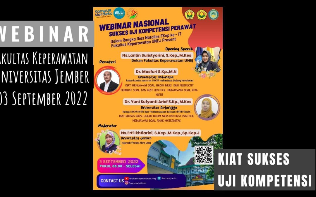 Webinar Kiat Sukses Lulus Uji Kompetensi Keperawatan 2022