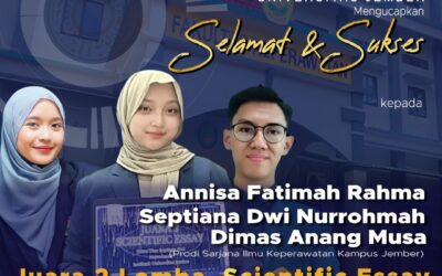 Mahasiswa Fakultas Keperawatan Universitas Jember (FKEP UNEJ) Raih Prestasi di COPING 2025 yang diselenggarakan oleh Fakultas Keperawatan Universitas Syah Kuala