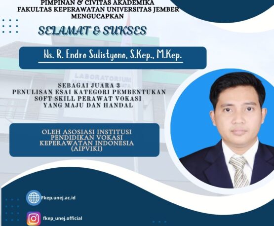 Dosen Fakultas Keperawatan Universitas Jember Raih Prestasi dalam Kompetisi Esai Nasional