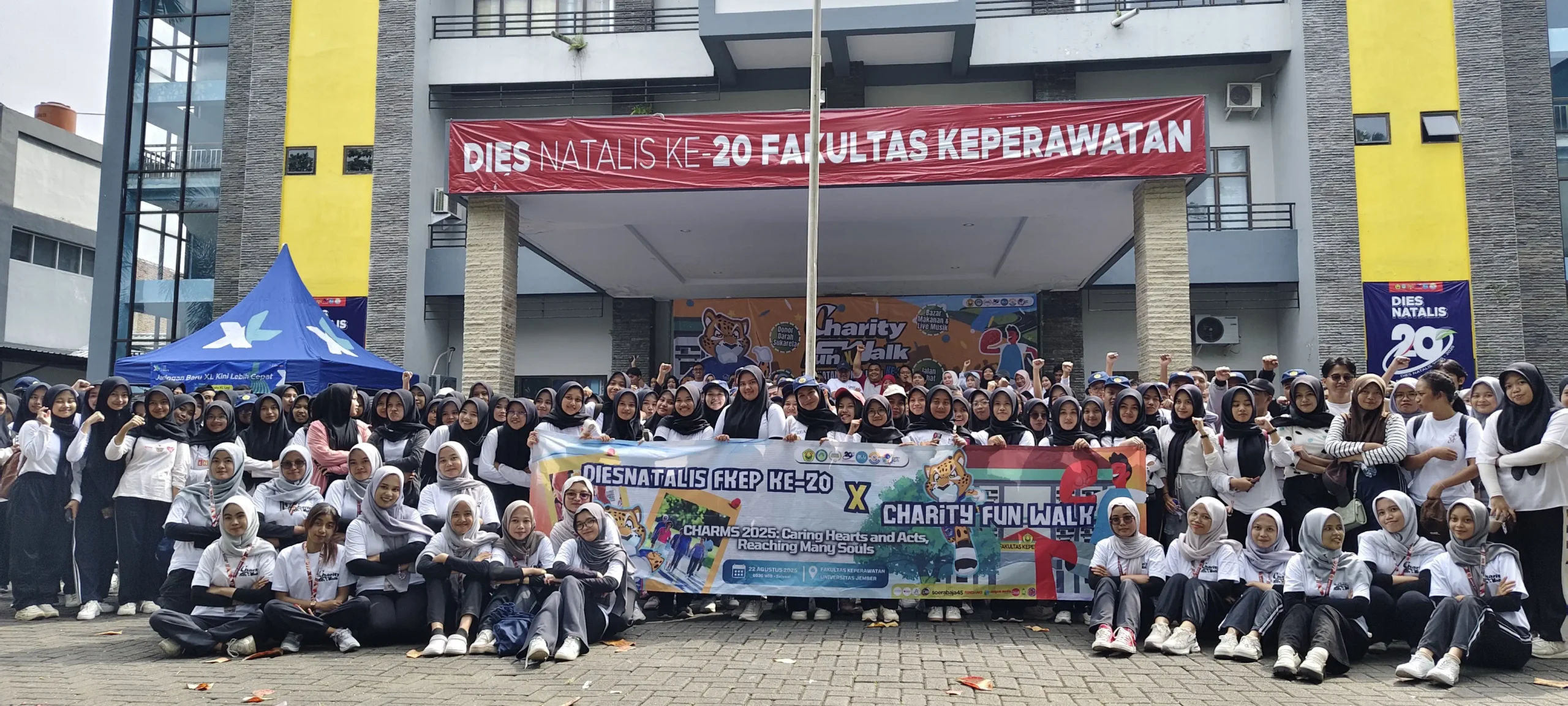 Meriah dan Bermakna: Charity Fun Walk Warnai Dies Natalis ke-20 Fakultas Keperawatan Universitas Jember