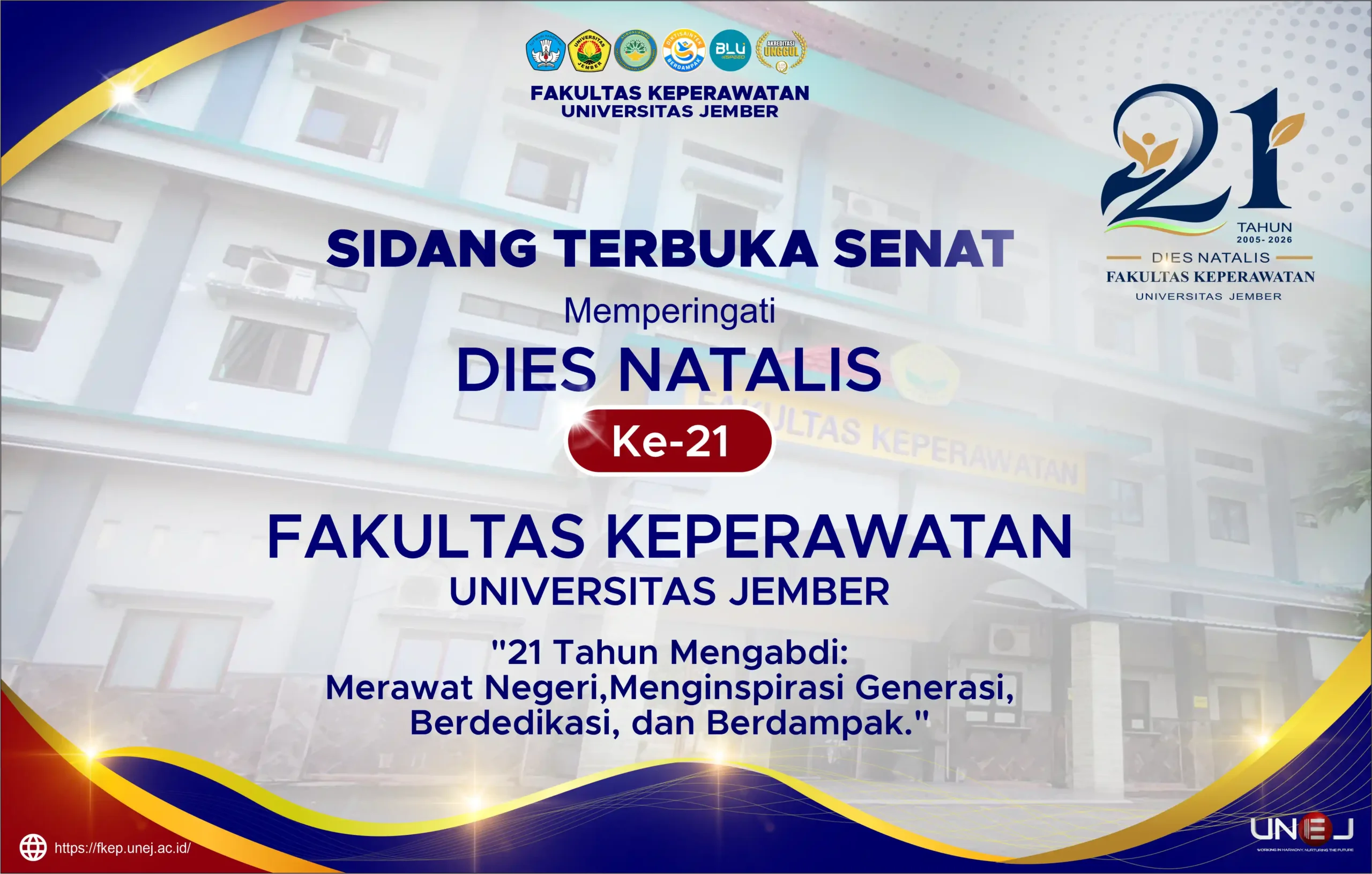 21 Tahun Fakultas Keperawatan UNEJ: Ukir Prestasi Akademik Unggul dan Tegaskan Peran Vital Empati di Era AI