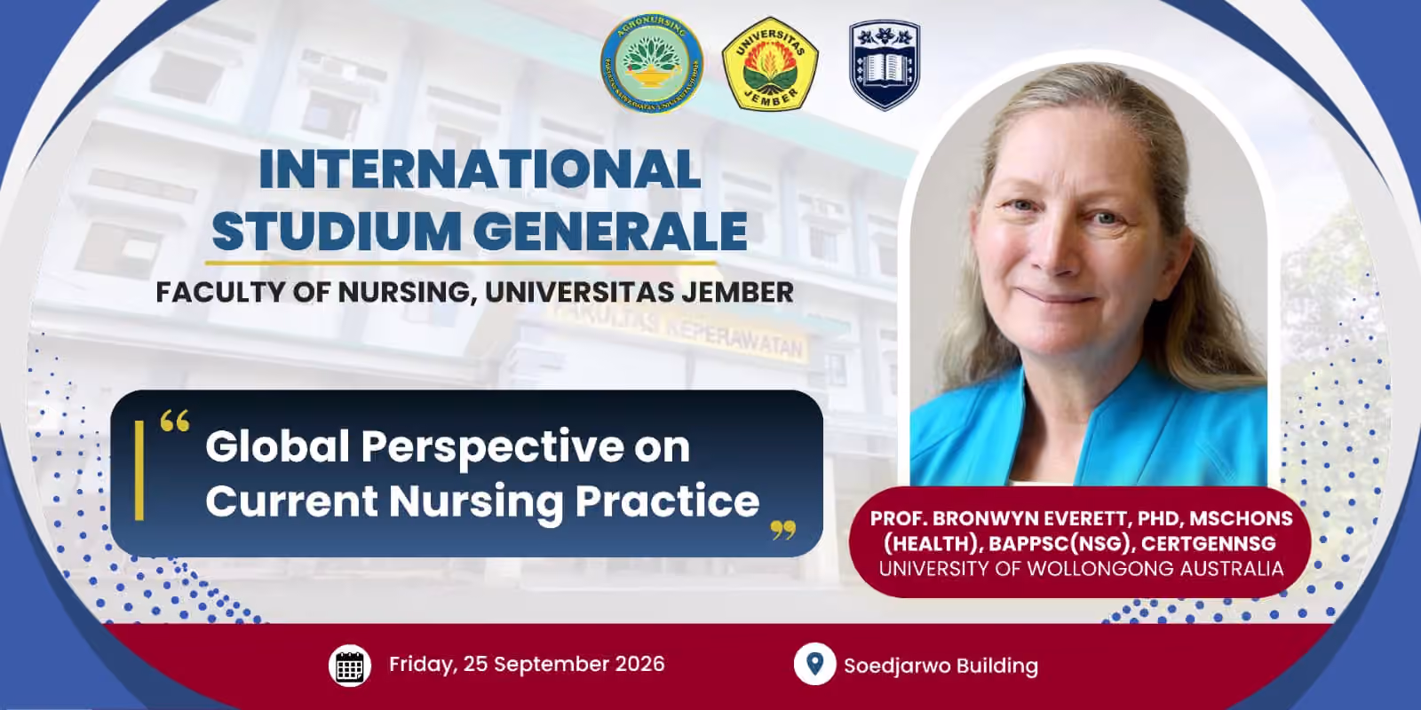 Nilai Keperawatan Lokal Berdampak Global: Fkep UNEJ Gelar Kuliah Pakar Bersama Prof. Bronwyn Everett