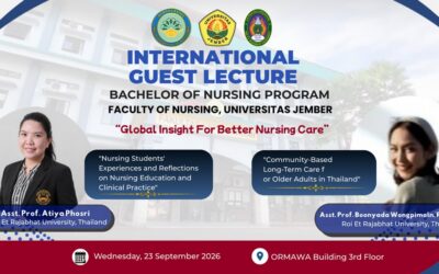Fakultas Keperawatan UNEJ Gelar Kuliah Pakar Internasional, Bahas Pengalaman Edukasi Klinis dan Community-Based Long-Term Care